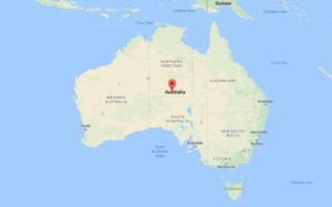 Australia Map Down Under