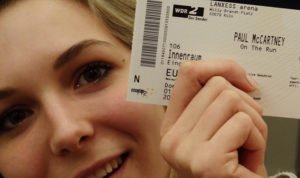 Mona with Paul McCartney tickets for Cologne