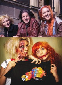 MonaLisa Twins with Charlie Adlard, Designer of their new T-Shirt, best known for being the illustrator of "The Walking Dead", "Savage", "The X-Files" and "Batman".
