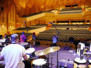 MonaLisa Twins soundchecking for their live show at Tampere Hall, Finland