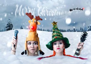 MonaLisa Twins Christmas Card - Happy Holidays 2016!