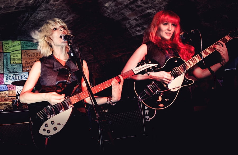 MonaLisa Twins rocking the Cavern Club front stage