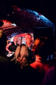 Cheap seats' view of the MonaLisa Twins at the Cavern Club, Liverpool
