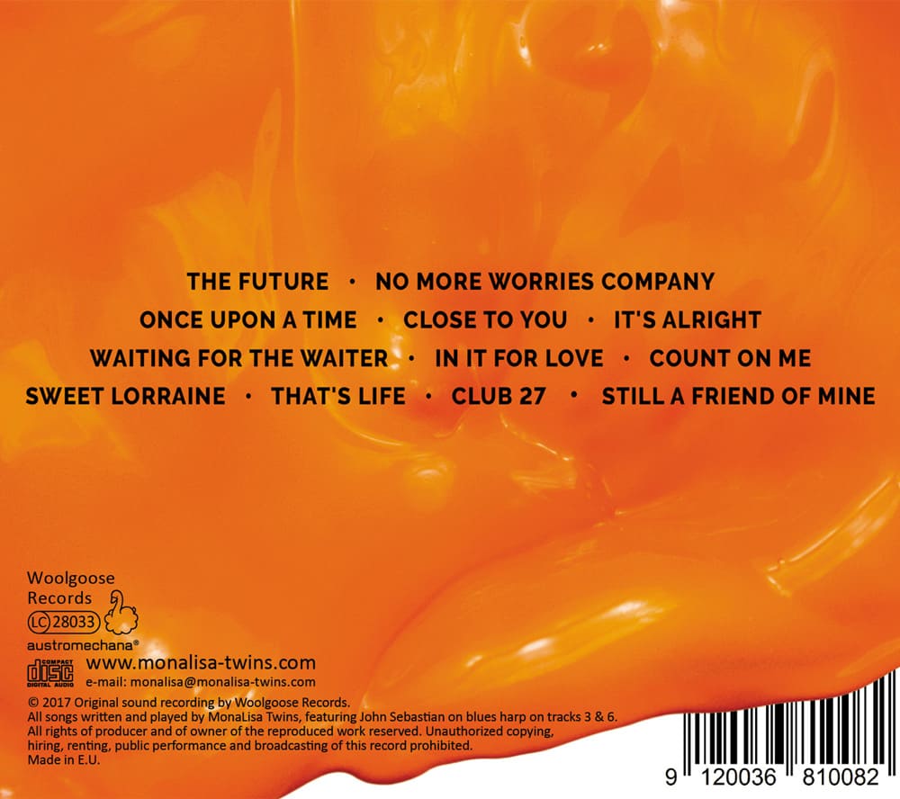 ORANGE CD Back Cover