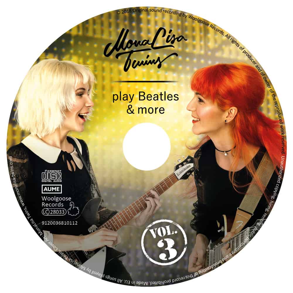MLT play Beatles & more VOL3 CD Label