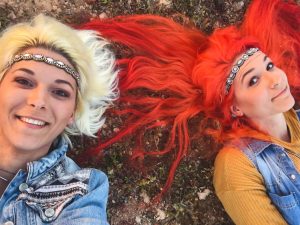 MonaLisa Twins Hippies in Once Upon A Time Video Shoot