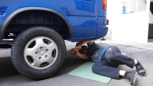 Preparing the car