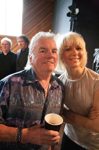With the late Geoff Nugent (The Undertakers)