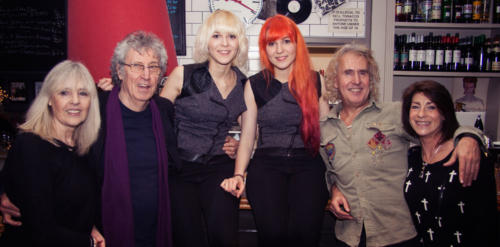 With Barbara & John (composer) Cameron, Steve Grant (The Sweet, The Animals) and Deena Payne (TV actress).