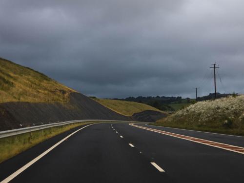 Driving to the campsite