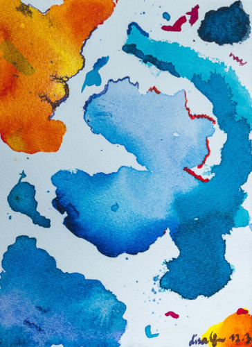 "Silky Smooth" by Lisa, Silk colors on paper, 2003 (age 9)