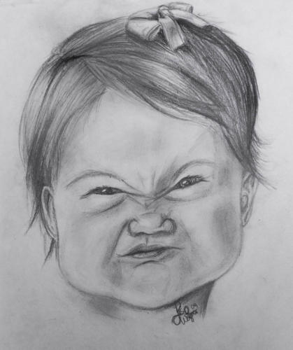 "Gimme Biscuit!" by Lisa, Pencil, 2009 (age 14)