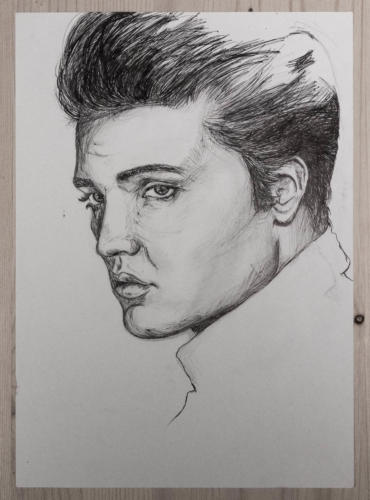 "The King" by Lisa, Ballpen, 2011 (age 16)